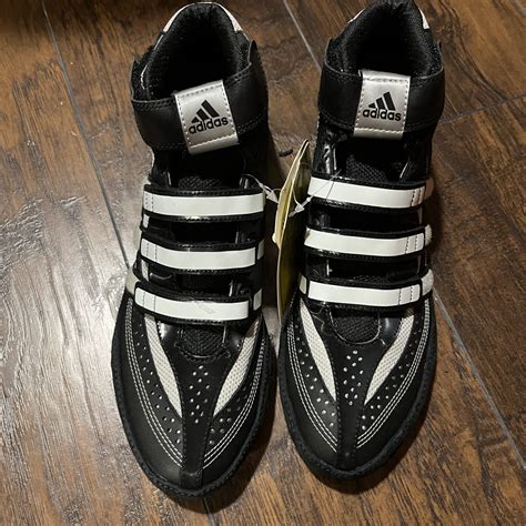 adidas extero wrestling shoes|Adidas Black and White Extero Wrestling Shoes.